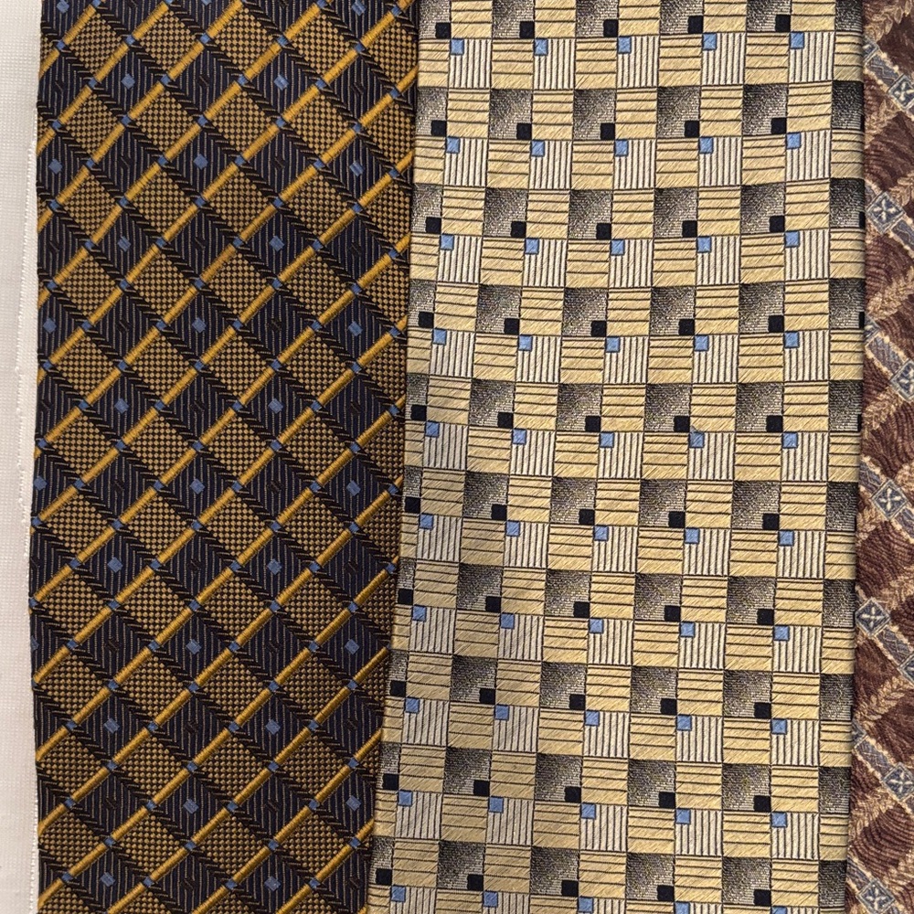 Men's Red Solid & Patterned Ties - Pack - image 2